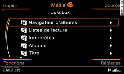 Structure des répertoires du jukebox